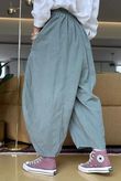 Made in Italy Cooper Needlecord Sia Pant Soft Khaki 